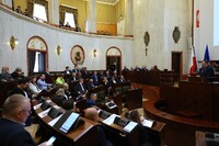 sala Sejmu podczas sesji Sejmiku - widok z oddali