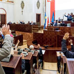 Głosowanie Radnych podczas LIV sesji Sejmiku