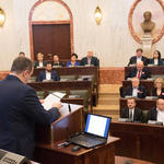 Sala obrad podczas IV sesji Sejmiku