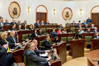 Sala obrad podczas V sesji Sejmiku