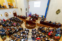 Sala obrad podczas XV sesji Sejmiku Województwa Śląskiego