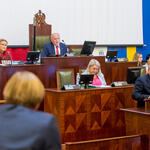 Prezydium Sejmiku podczas sesji