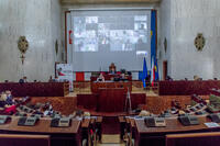 Sala Sejmu Śląskiego podczas obrad na XX sesji Sejmiku