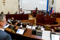Sala Sejmu Śląskiego podczas obrad na sesji