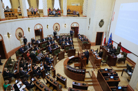 Sala Sejmu podczas sesji Sejmiku - widok z oddali